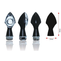 Clignotants universels POWER LEDS noirs (non homologués route)