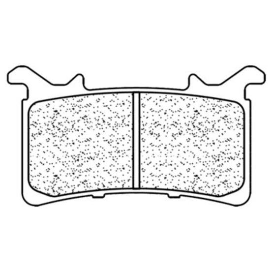 Plaquettes de frein avant CL BRAKES - XBK5 métal fritté route / racing