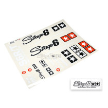 Autocollants STAGE6 MKII Blanc (planche A2 - 42X34cm)