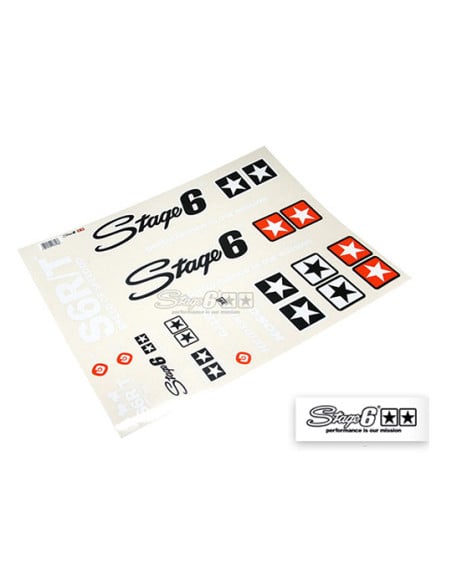 Autocollants STAGE6 MKII Blanc (planche A2 - 42X34cm)