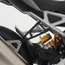 Kit suppression repose-pieds arrière & support d'échappement R&G RACING silver - TRIUMPH 1200 Speed Triple RS-RR