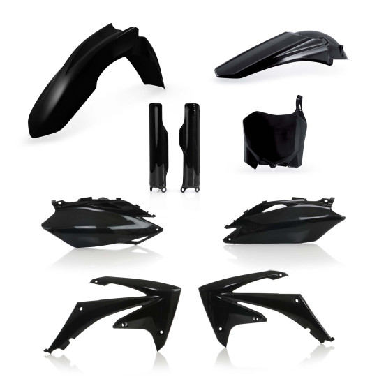 Kit plastiques complet - Noir - ACERBIS Honda 250 CRF-R 2010 450 CRF-R 2009-2010