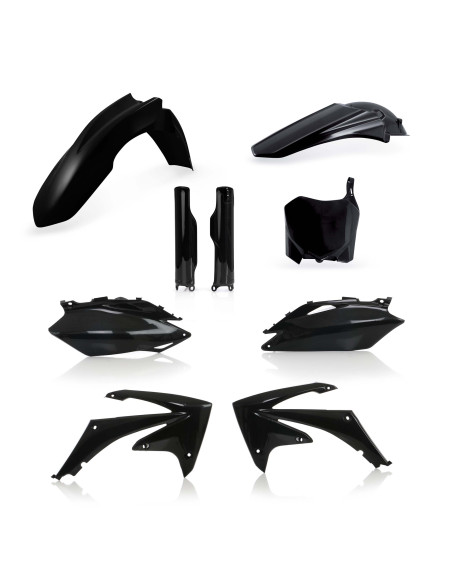 Kit plastiques complet - Noir - ACERBIS Honda 250 CRF-R 2010 450 CRF-R 2009-2010