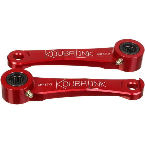 Kit de rabaissement biellette moto KOUBALINK (31.8 - 38.1 mm) rouge - HONDA