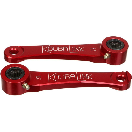 Kit de rabaissement biellette moto KOUBALINK (57.2 - 63.5 mm) rouge - HONDA
