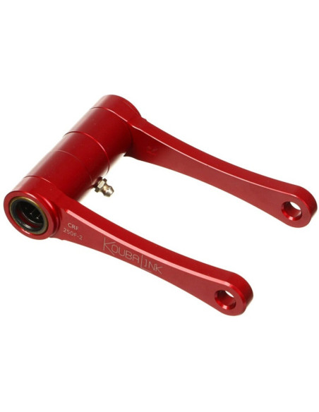 Kit de rabaissement biellette moto KOUBALINK (44.5 mm) rouge - HONDA CRF250F