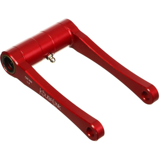 Kit de rabaissement biellette moto KOUBALINK (44.5 mm) rouge - HONDA CRF300L - Rally