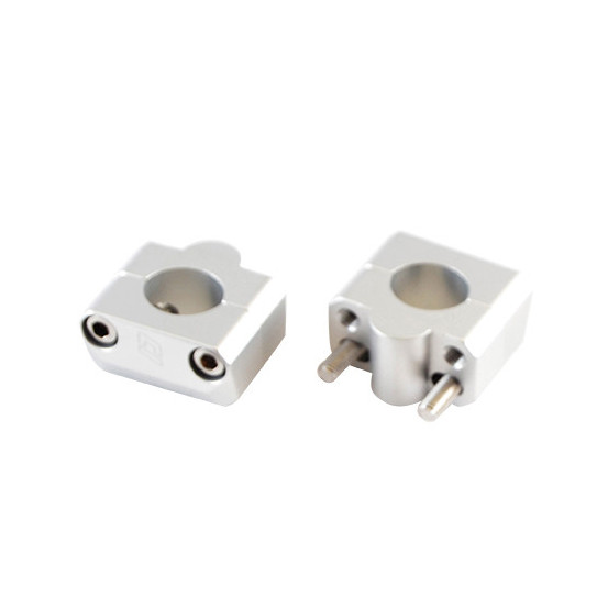 Réhausses pontets de guidon mécaboite DOPPLER aluminium Argent