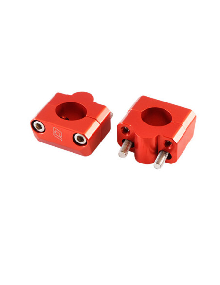 Réhausses pontets de guidon mécaboite DOPPLER aluminium Rouge