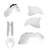Kit plastiques complet - Blanc - ACERBIS KTM 125/200/250/300/380 EXC 250/350/400/450/500/520/525/540 EXCF