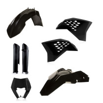 Kit plastiques complet - Noir - ACERBIS KTM 125/200/250/300/380 EXC 250/350/400/450/500/520/525/540 EXCF
