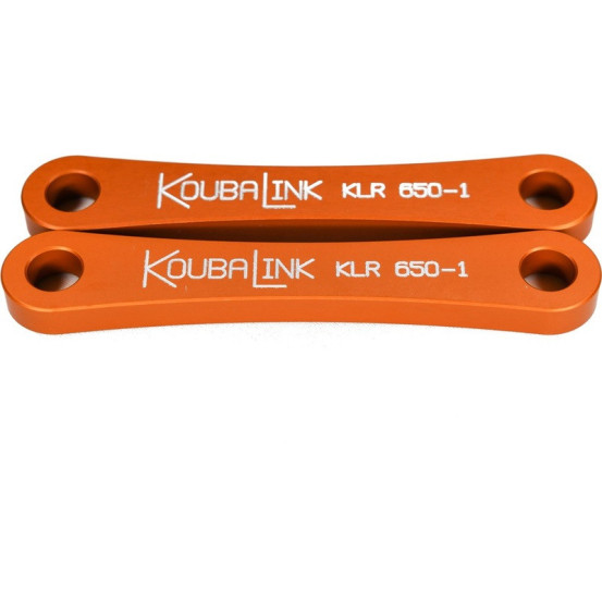 Kit de rabaissement biellette moto KOUBALINK (31.8 mm) orange - KAWASAKI KLR650
