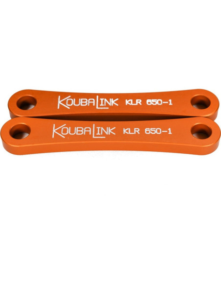 Kit de rabaissement biellette moto KOUBALINK (31.8 mm) orange - KAWASAKI KLR650