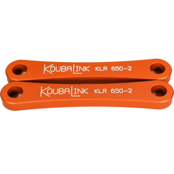 Kit de rabaissement biellette moto KOUBALINK (50.8 mm) orange - KAWASAKI KLR650