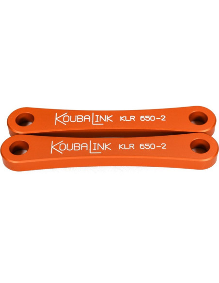 Kit de rabaissement biellette moto KOUBALINK (50.8 mm) orange - KAWASAKI KLR650