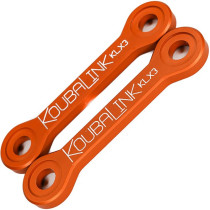 Kit de rabaissement biellette moto KOUBALINK (25.4 - 31.8 mm) orange - KAWASAKI KLX250R - 300R