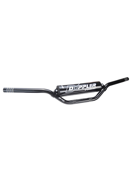 Guidon cross Ø22,2mm DOPPLER aluminium Noir (avec mousse)