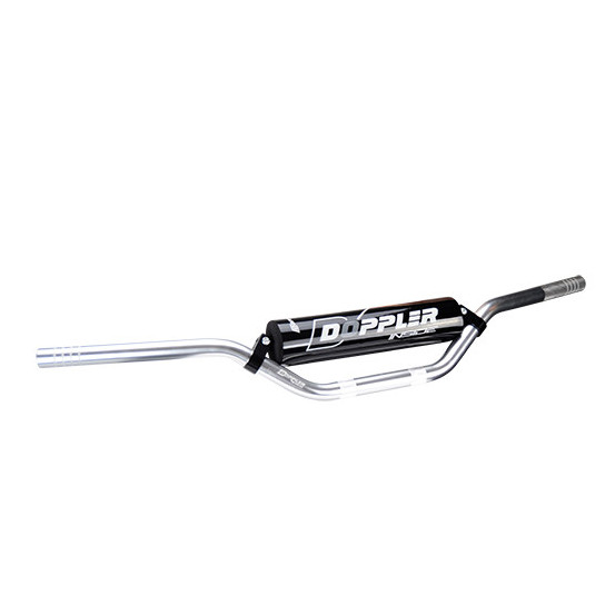 Guidon cross Ø30mm DOPPLER aluminium Argent (avec mousse)