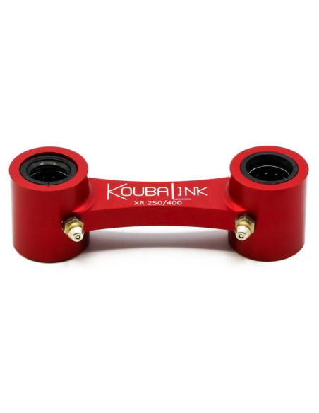 Kit de rabaissement biellette moto KOUBALINK (25.4 mm) rouge - HONDA XR250R - 400R