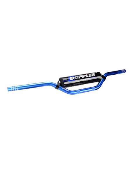 Guidon cross Ø22,2mm DOPPLER aluminium Bleu (avec mousse)