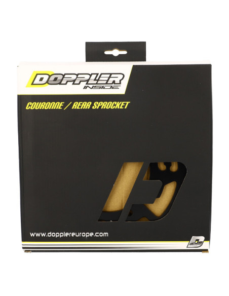 Couronne aluminium 420 53 dents DOPPLER Derbi DRD Racing Gilera RCR Noir