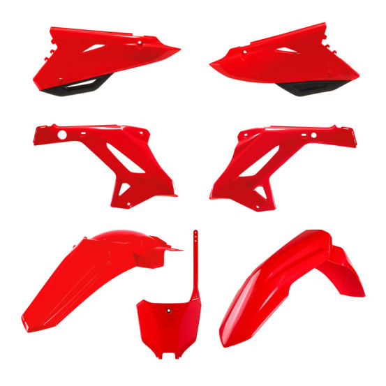 Kit plastiques - Rouge - POLISPORT Restylé 2022 HONDA 125 250 CR 2002-2007