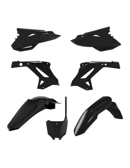 Kit plastiques - Noir - POLISPORT Restylé 2022 HONDA 125 250 CR 2002-2007