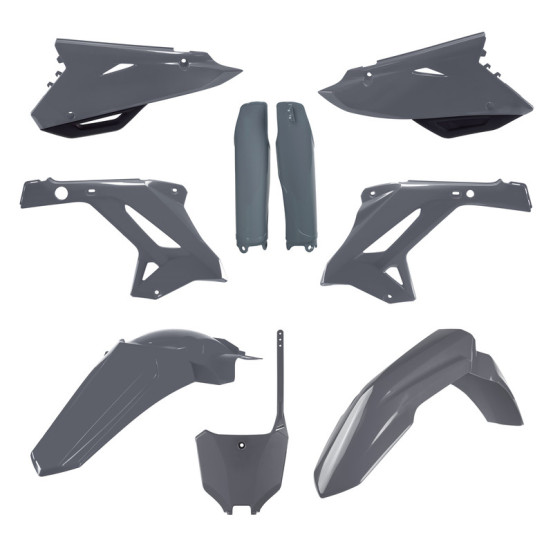 Kit plastique - Gris - POLISPORT MX Restylé 125 250 CR 2002-2007