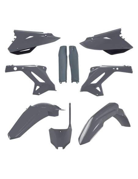 Kit plastique - Gris - POLISPORT MX Restylé 125 250 CR 2002-2007