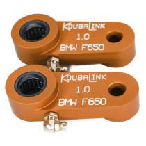 Kit de rabaissement biellette moto KOUBALINK (25.4 mm) orange - BMW F650 Funduro