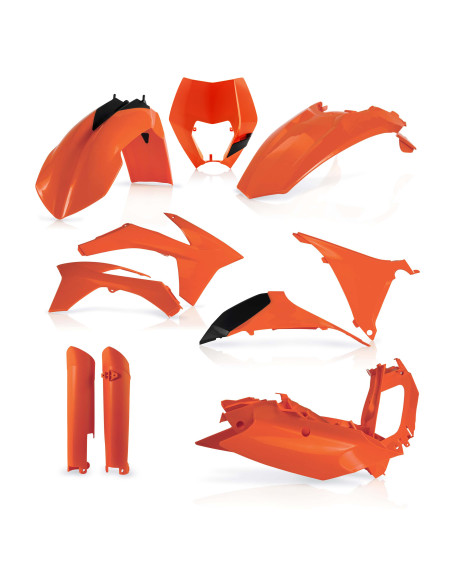 Kit plastiques complet - Orange - ACERBIS KTM 125/200/250/300/380 EXC 2012-2013 250/350/400/450/500/520540 EXCF 2012-2013