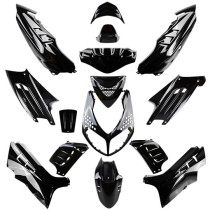 Kit carénages scooter Peugeot 50 Speedfight 2 Noir