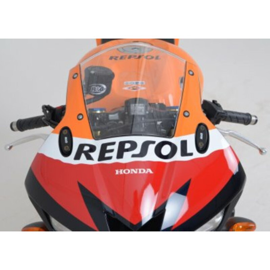 Caches orifices rétroviseur R&G RACING universel - HONDA
