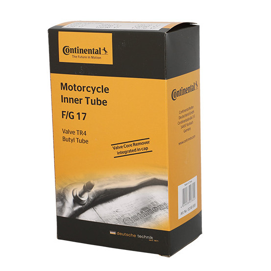 Chambre a air CONTINENTAL Moto 110/90-17 120/90-17 130/70-17 130/80-17 4,00-17 4,25-17 4,50-17 4,60-17 Valve TR4