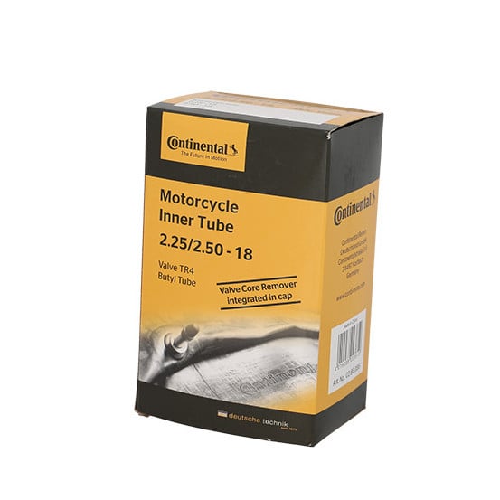 Chambre a air CONTINENTAL Moto 2,25-18 2,50-18 Valve TR4