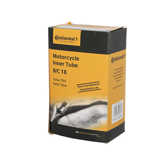 Chambre a air CONTINENTAL Moto 2,50-18 2,75-18 80/90-18 Valve TR4