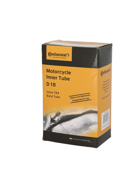 Chambre a air CONTINENTAL Moto 3,00-18 3,25-18 90/90-18 Valve TR4