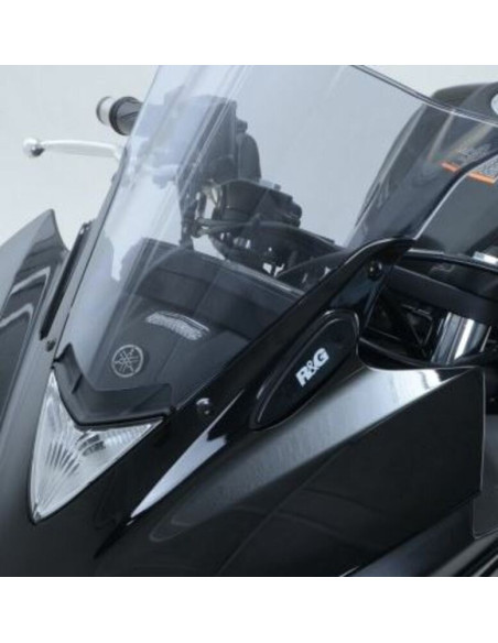 Caches orifices rétroviseur R&G RACING - noir - YAMAHA YZF-R3