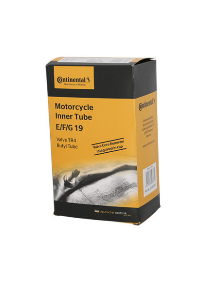 Chambre a air CONTINENTAL Moto 100/90-19 110/80-19 110/90-19 120/80-19 3,50-19 4,00-19 4,10-19 Valve TR4