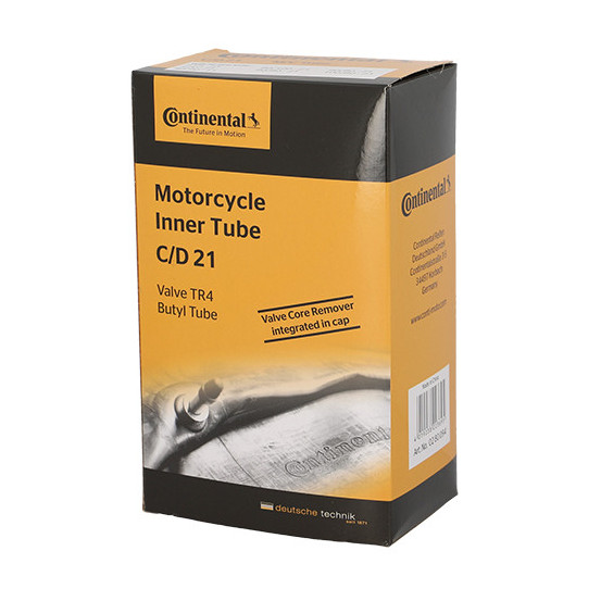 Chambre a air CONTINENTAL Moto 2,75-21 3,00-21 80/100-21 80/90-21 90/80-21 90/90-21 Valve TR4