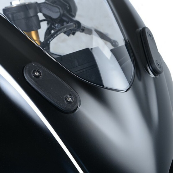 Caches orifices rétroviseur R&G RACING - noir - YAMAHA YZF-R125