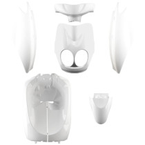 Kit carénages scooter MBK 50 Ovetto / Yamaha 50 Neo's 2008-2011 Blanc