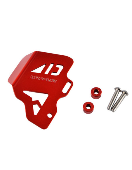Platine de protection maître cylindre de frein arrière DOPPLER Rouge