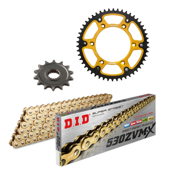Kit chaine type origine 530 Stealth DID-SUPERSPROX - YAMAHA 1700 MT01 2005-12