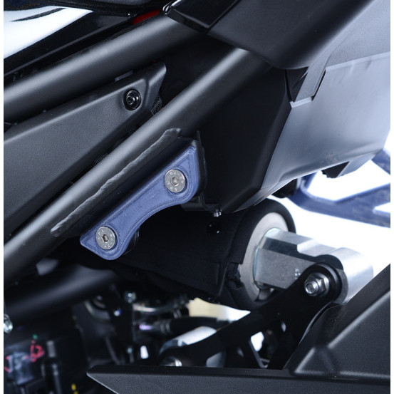 Caches orifices repose-pieds R&G RACING noir - KAWASAKI Z900