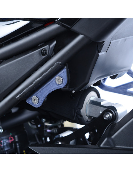 Caches orifices repose-pieds R&G RACING noir - KAWASAKI Z900