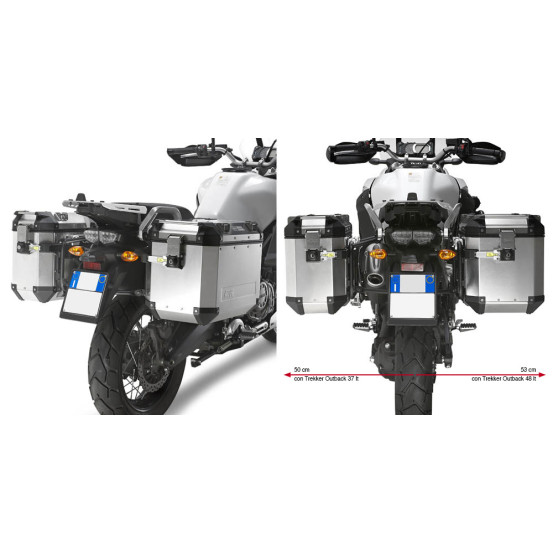 Supports valises Givi Monokey Trekker Outback PL2119CAM Yamaha 1200 XTZ 2010-2020