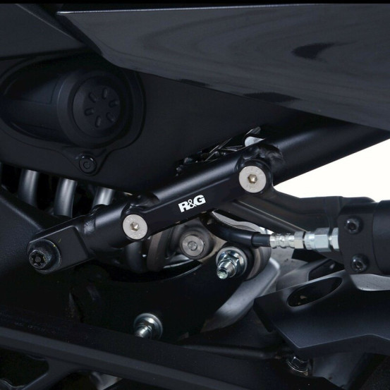 Caches orifices repose-pieds R&G RACING noir - YAMAHA Niken