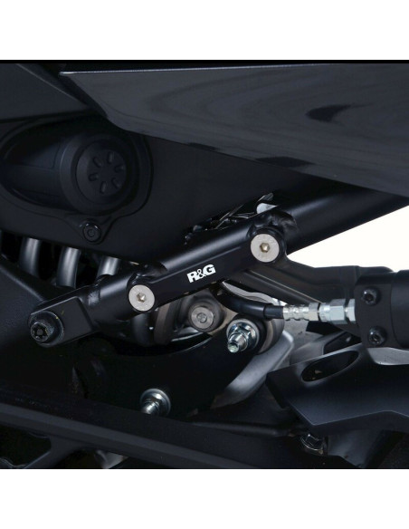 Caches orifices repose-pieds R&G RACING noir - YAMAHA Niken