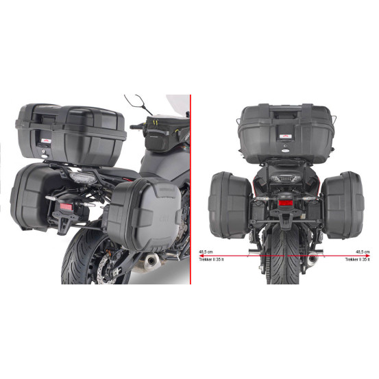 Supports valises Givi Monokey PL2148 Yamaha 700 Tracer 2020-2024